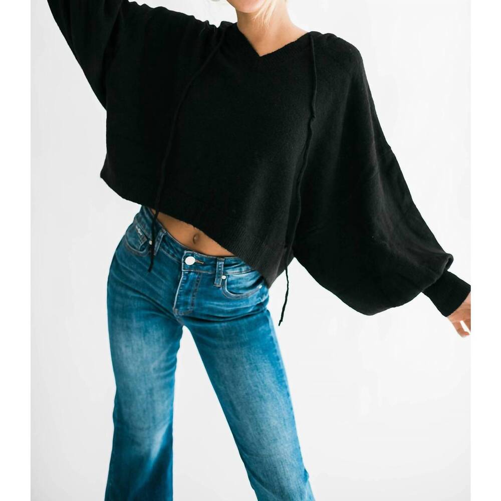 NEW FALCON PARK sara hoodie in black